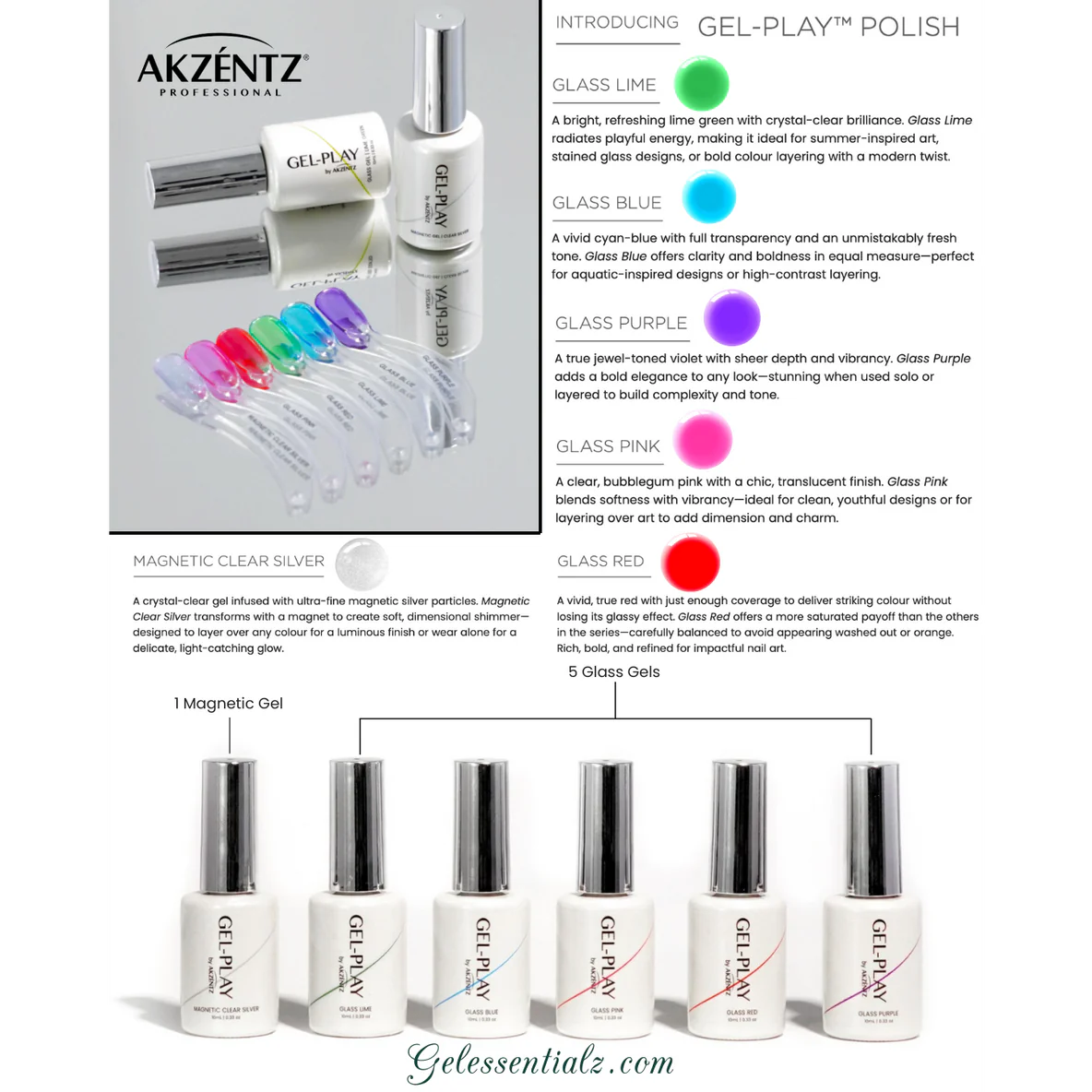 Gel Play Magnetic Clear Silver