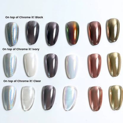 Nail Thoughts - NTT-CC -Chrome It! Clear Non-Wipe Gel