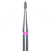 DIAMOND NAIL DRILL BIT, "BUD", RED, HEAD DIAMETER 1.2/3MM (FA50R012/3) - STALEKS™