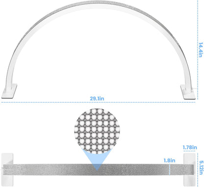 LED Light Desktop Half Moon Nail Desk Lamp Table