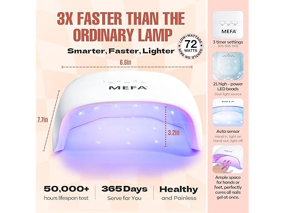 MEFA 60 Pcs Gel Nail Polish Kit with UV Light, 32 Colors All Seasons Nude Gel Nail Polish Set with Base and Matte/Glossy Glitter Top Coat