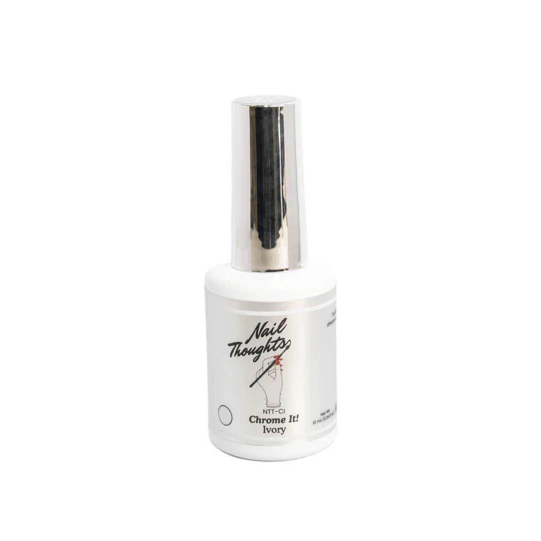Nail Thoughts - NTT-CI -Chrome It! Ivory Non-Wipe Gel