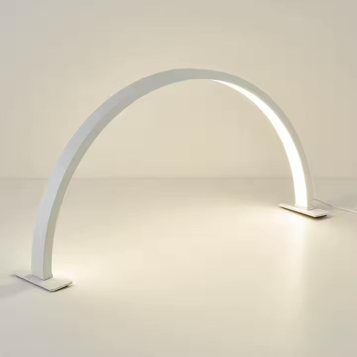 LED Light Desktop Half Moon Nail Desk Lamp Table