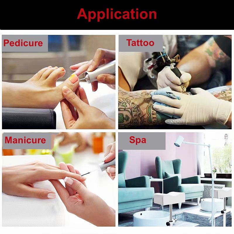 Adjustable Pedicure Foot Rest Stool 360° Rotating – Professional Nail Tech Foot Stand, Height Adjustable Pedicure Stool, Salon Foot Support