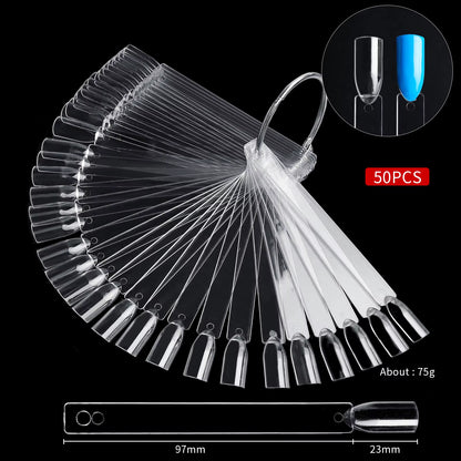 Transparent Clear Nail Tips (swatch)