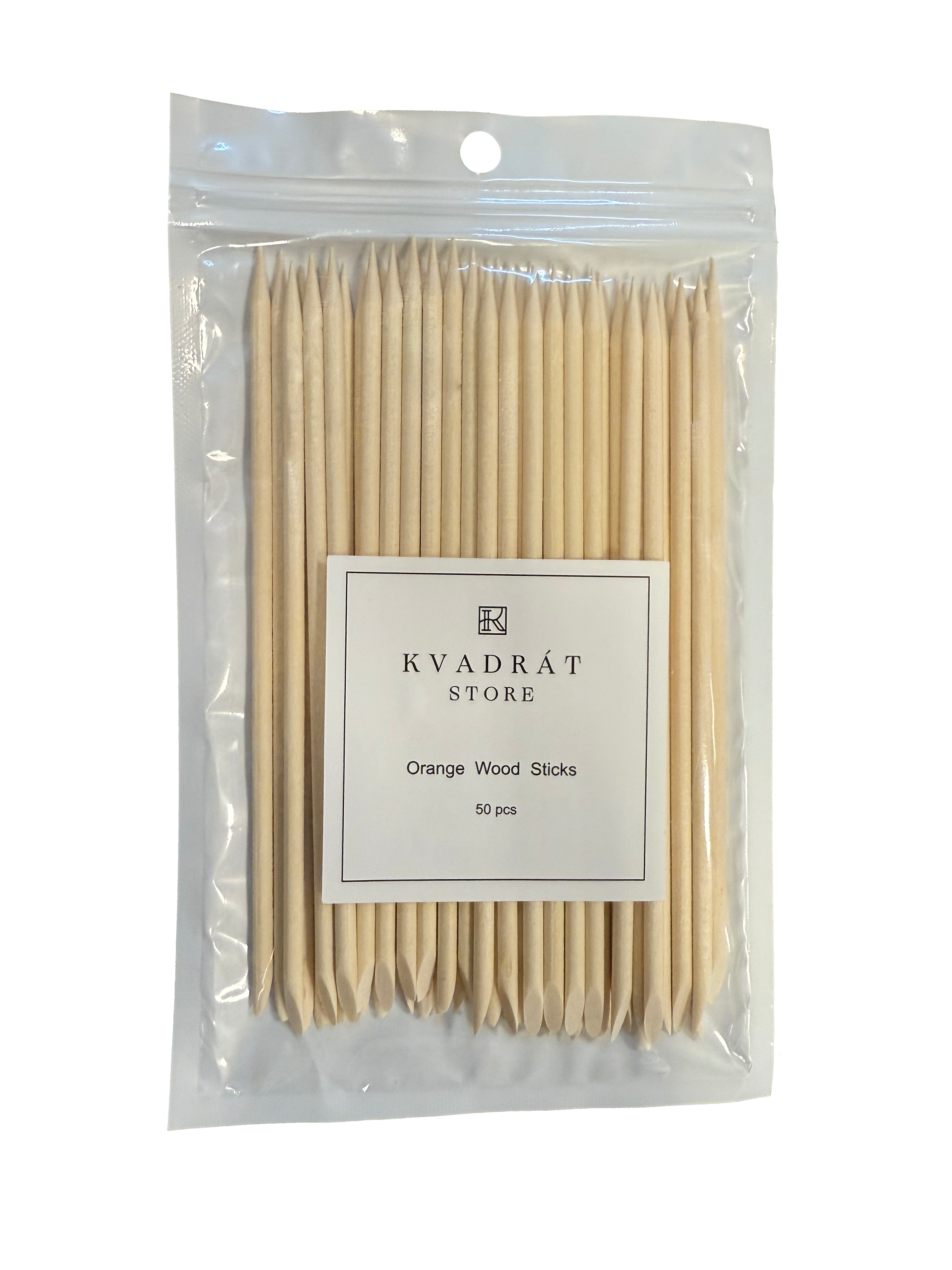 Orange Wood Sticks, 50pcs