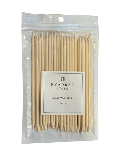 Orange Wood Sticks, 50pcs