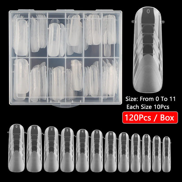 DUAL NAIL FORMS #3 FOR ACRYGEL, POLYGEL 120pc