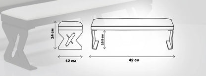 Shemax Hand Rest Comfort - Grаy on black legs