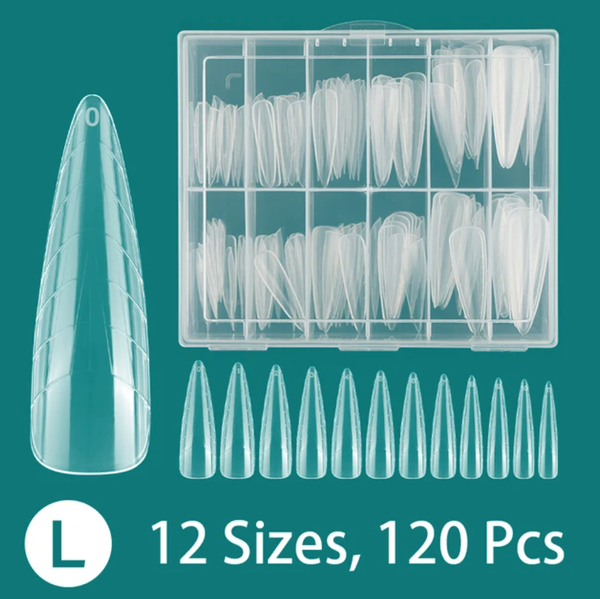 DUAL NAIL FORMS #4 FOR ACRYGEL, POLYGEL 120pc