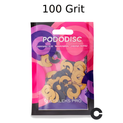 STALEKS PRO EXPERT UMBRELLA PODODISC RINGLIKE DISPOSABLE FILES SIZE S 15 MM DIAMETER REFILL PADS FOR PEDICURE DISC 50 PCS PDFR-15- STALEKS™