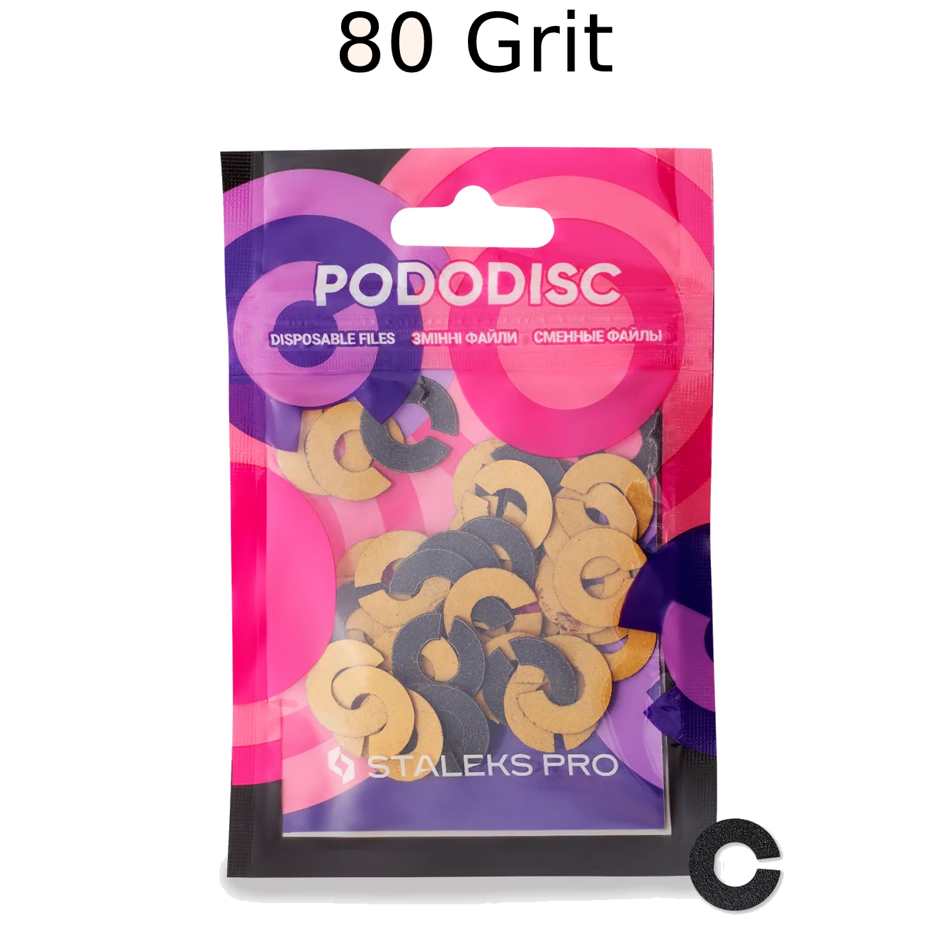 STALEKS PRO EXPERT UMBRELLA PODODISC RINGLIKE DISPOSABLE FILES SIZE S 15 MM DIAMETER REFILL PADS FOR PEDICURE DISC 50 PCS PDFR-15- STALEKS™