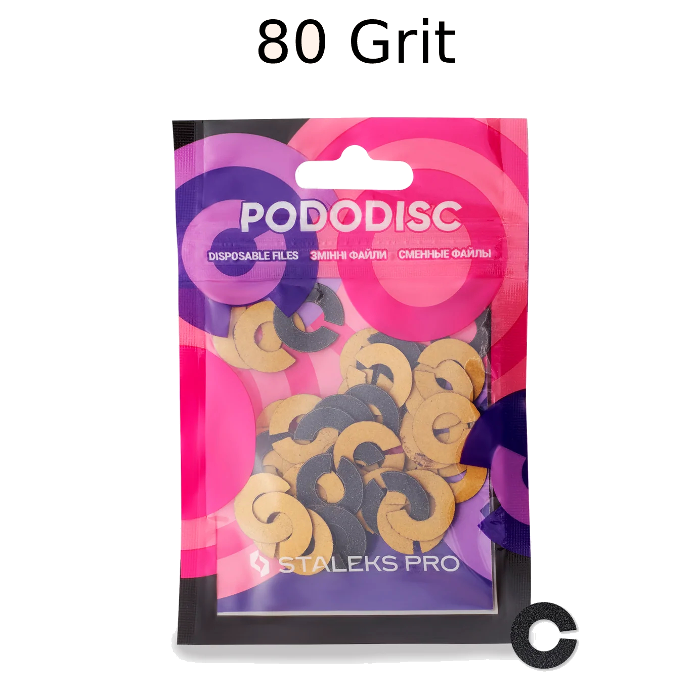 STALEKS PRO EXPERT UMBRELLA PODODISC RINGLIKE DISPOSABLE FILES SIZE S 15 MM DIAMETER REFILL PADS FOR PEDICURE DISC 50 PCS PDFR-15- STALEKS™