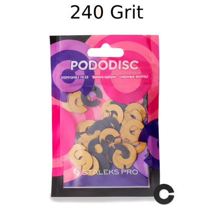 STALEKS PRO EXPERT UMBRELLA PODODISC RINGLIKE DISPOSABLE FILES SIZE S 15 MM DIAMETER REFILL PADS FOR PEDICURE DISC 50 PCS PDFR-15- STALEKS™