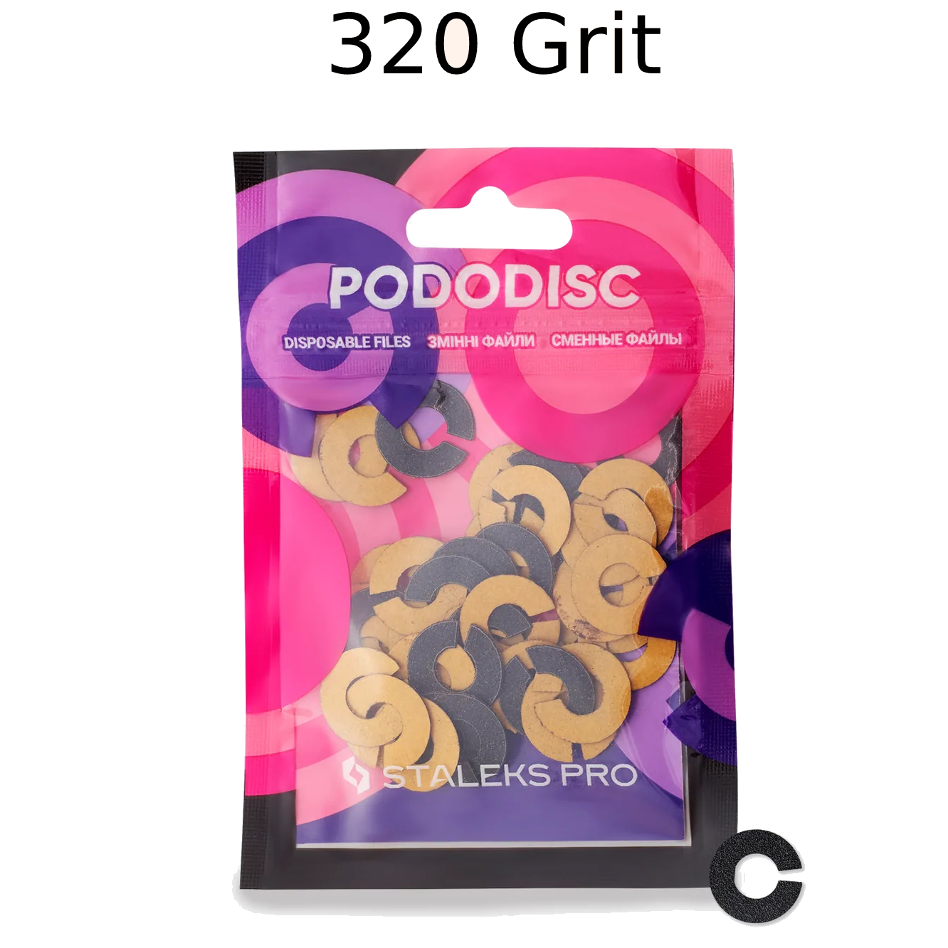 STALEKS PRO EXPERT UMBRELLA PODODISC RINGLIKE DISPOSABLE FILES SIZE S 15 MM DIAMETER REFILL PADS FOR PEDICURE DISC 50 PCS PDFR-15- STALEKS™