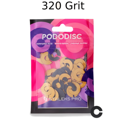 STALEKS PRO EXPERT UMBRELLA PODODISC RINGLIKE DISPOSABLE FILES SIZE S 15 MM DIAMETER REFILL PADS FOR PEDICURE DISC 50 PCS PDFR-15- STALEKS™