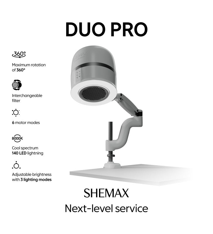 Shemax Duo Pro - Professional nail dust collector