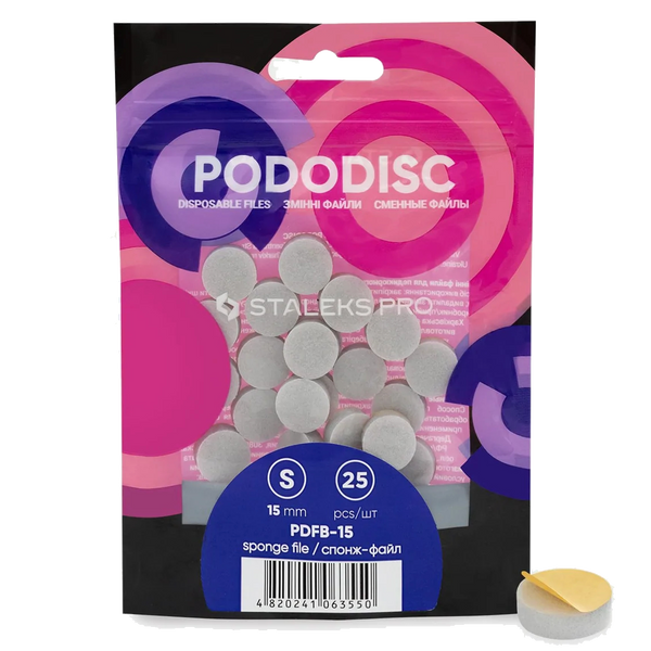 STALEKS PRO PODODISC DISPOSABLE DISC FILES SPONGES FOR PEDICURE 25 PCS PDFB- STALEKS™