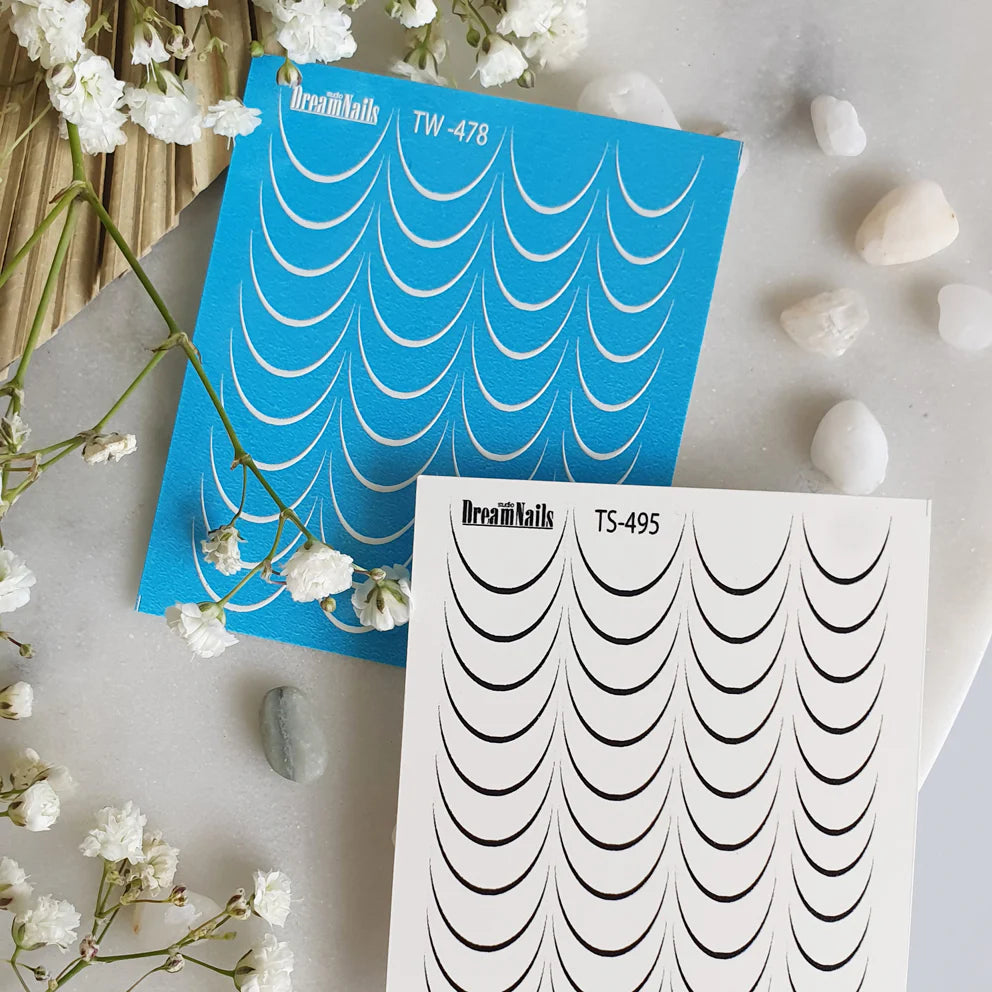 TS495 NAIL DECAL 2D kvadrat store