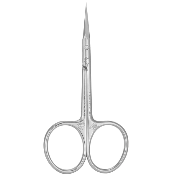 STALEKS PRO EXCLUSIVE 21 TYPE 2 PROFESSIONAL CUTICLE SCISSORS WITH HOOK SHORTENED CURVED HANDLES MAGNOLIA SX-21/2M- STALEKS™