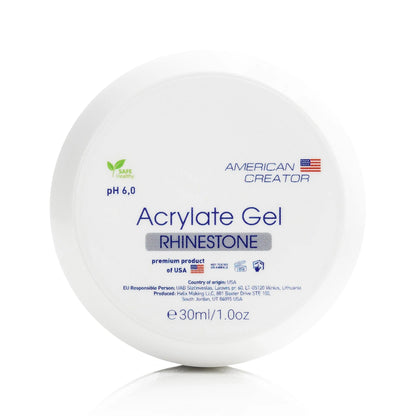 American Creator - Acrylate Gel Rhinestone (White), 30ml