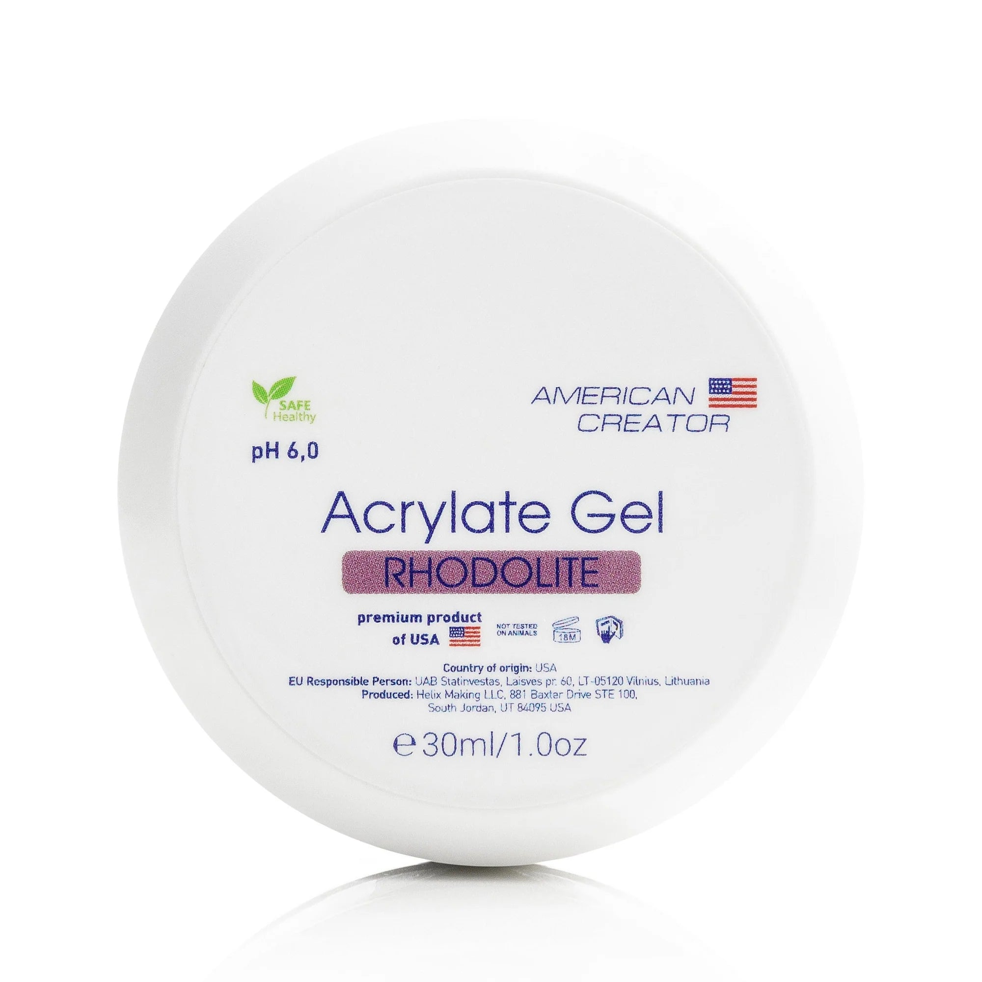 American Creator - Acrylate Gel Rhodolite (Pink), 30ml