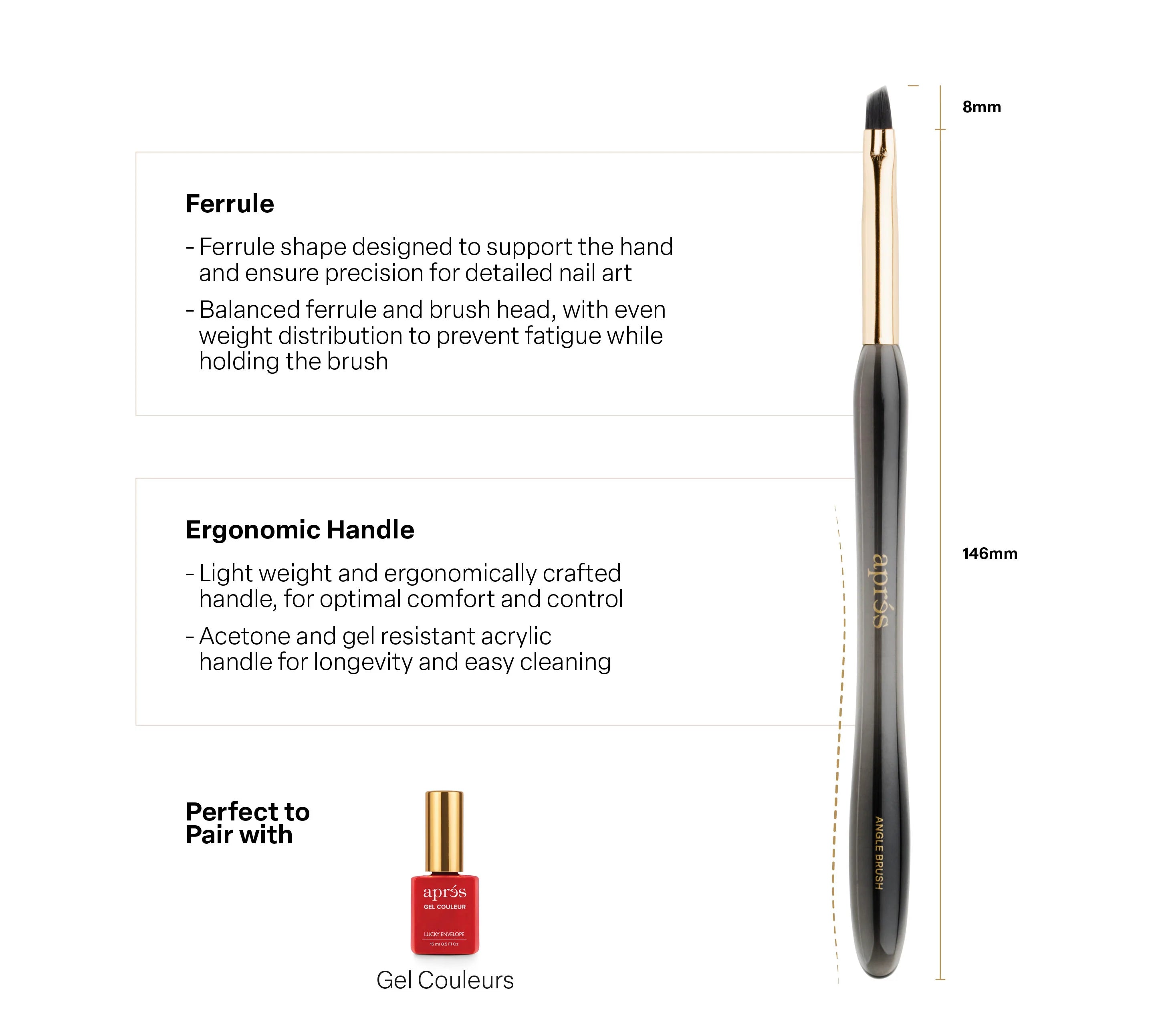 Apres Angel Brush 146mm