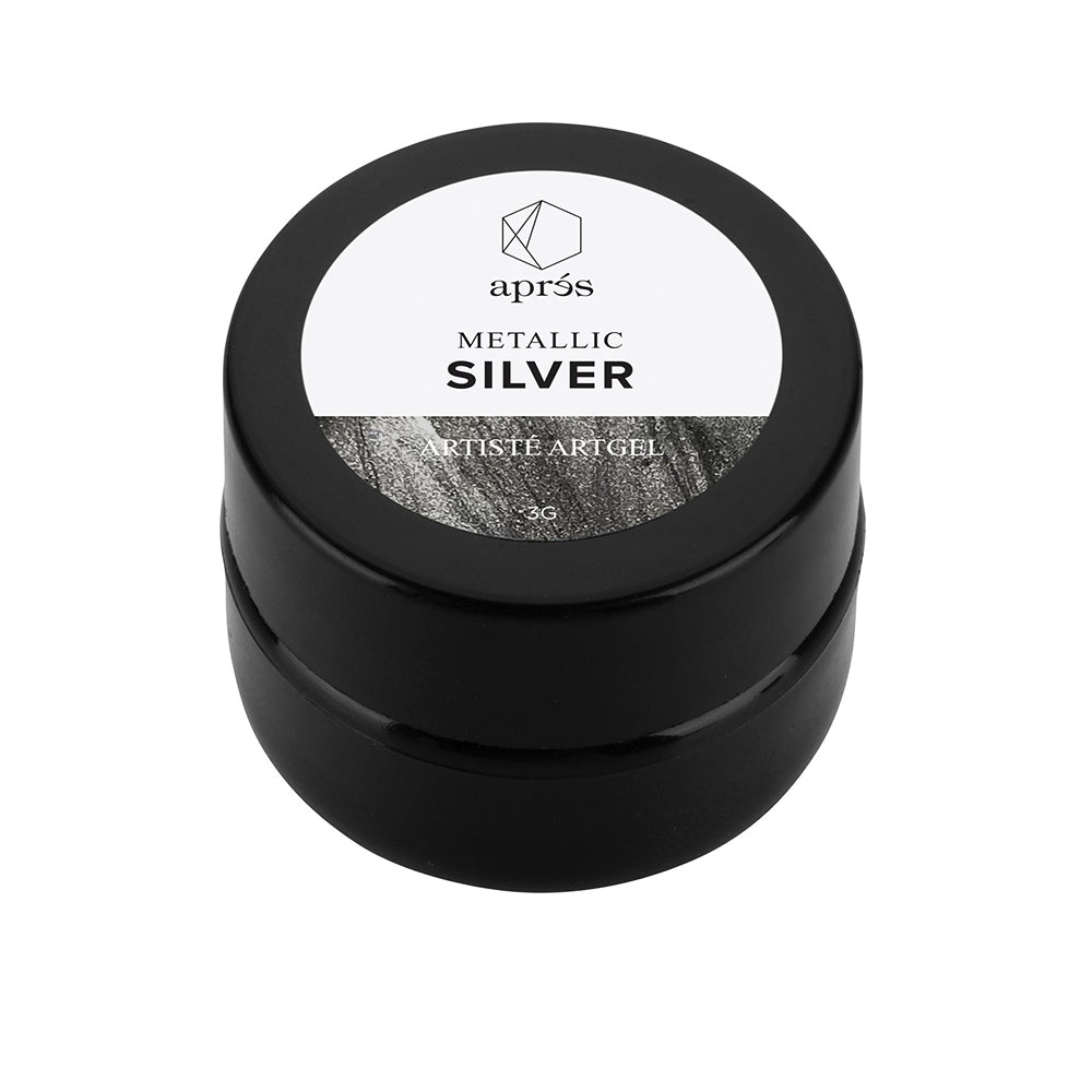 Apres Artiste Gel - Metallic Silver