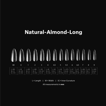 Apres - Gel-X Natural Almond Long Box of Tips 2.0, 600pcs