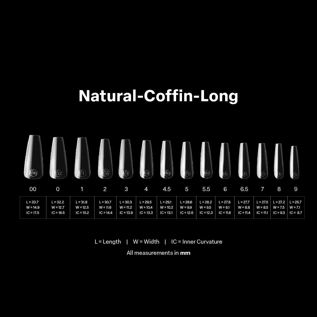 Apres - Gel-X Natural Coffin Long Box of Tips 2.0, 600pcs