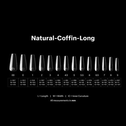 Apres - Gel-X Natural Coffin Long Box of Tips 2.0, 600pcs