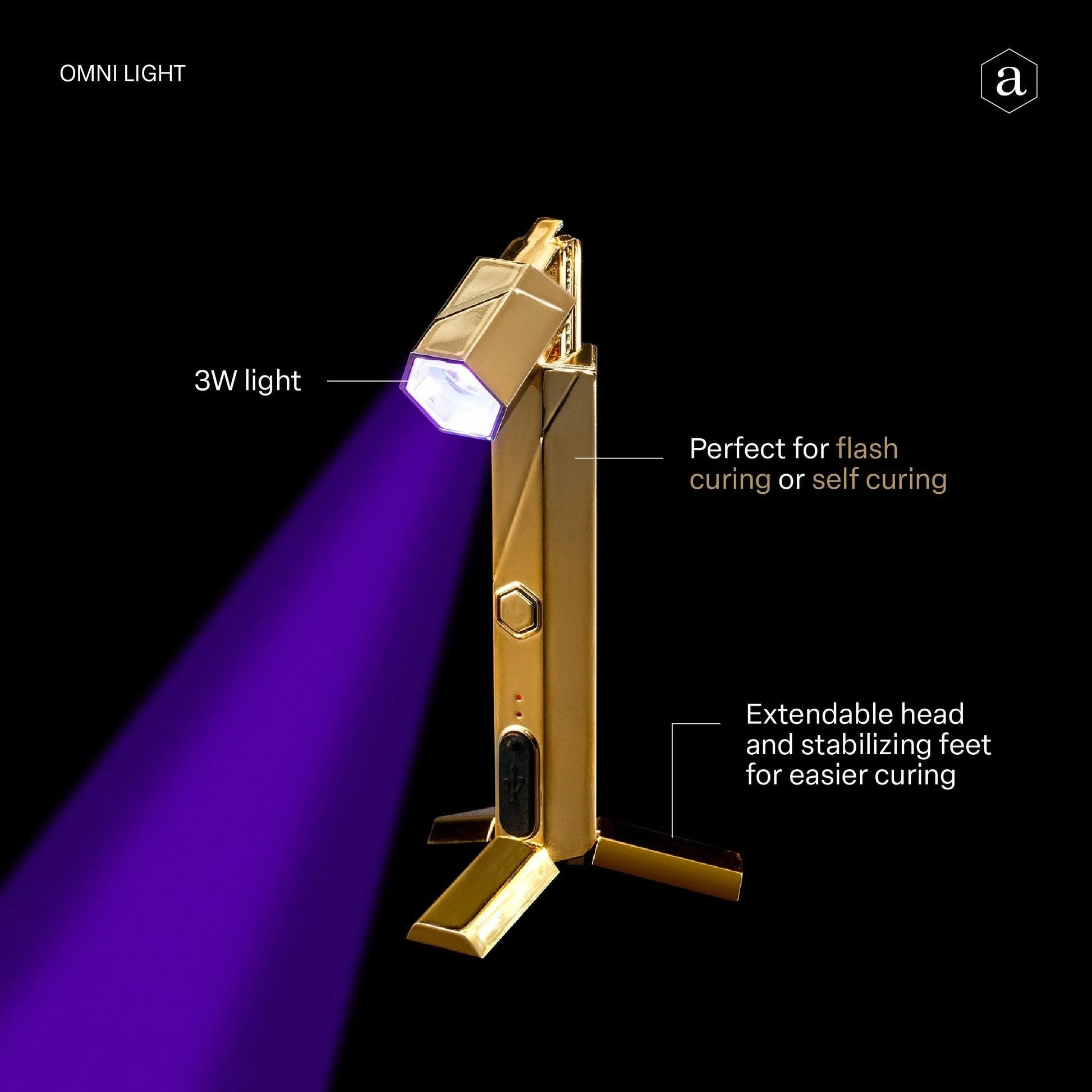 Apres Gel-X Omni Gold Nail Curing Light
