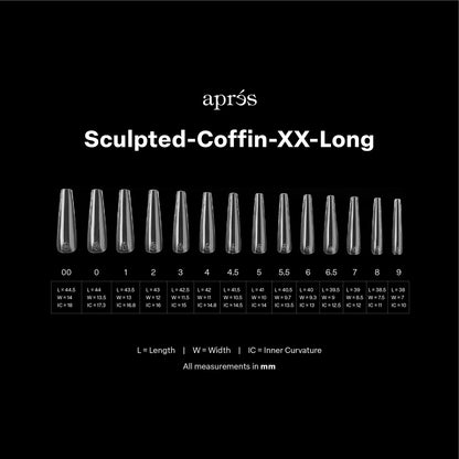 Apres - Gel-X Sculpted Coffin Extra Extra Long Box of Tips, 420pcs