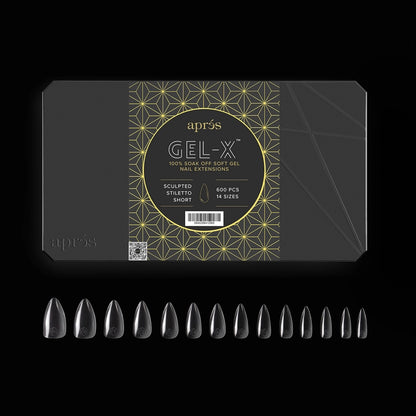 Apres - Gel-X Sculpted Stiletto Short Box of Tips 2.0, 600pcs