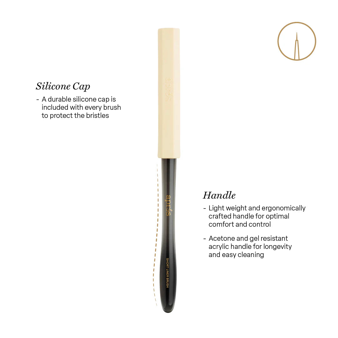 Aprés Short Liner Brush Silicone Cap