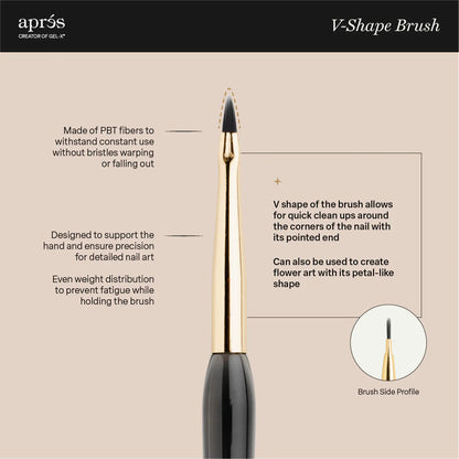 Apres Gel-X  V-Shape Brush
