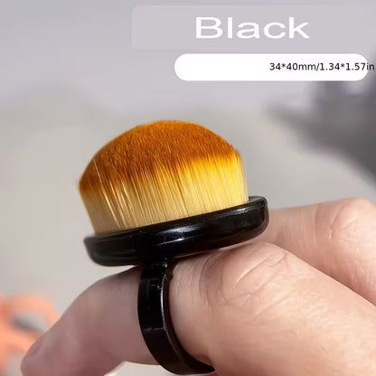 Dust Remover Brushes Ring-Shaped Manicure & Pedicure Tool with Soft Bristles