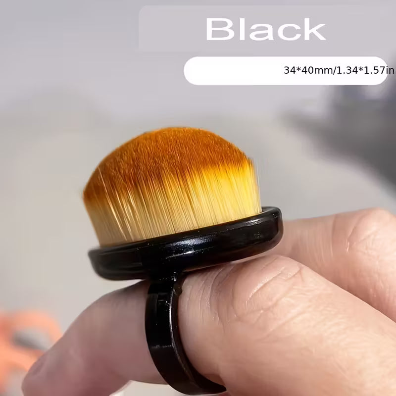 Dust Remover Brushes Ring-Shaped Manicure & Pedicure Tool with Soft Bristles