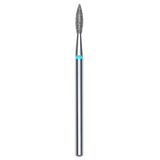 DIAMOND NAIL DRILL BIT, "FLAME", BLUE, HEAD DIAMETER 2.1/8MM (FA11B021/8) - STALEKS™