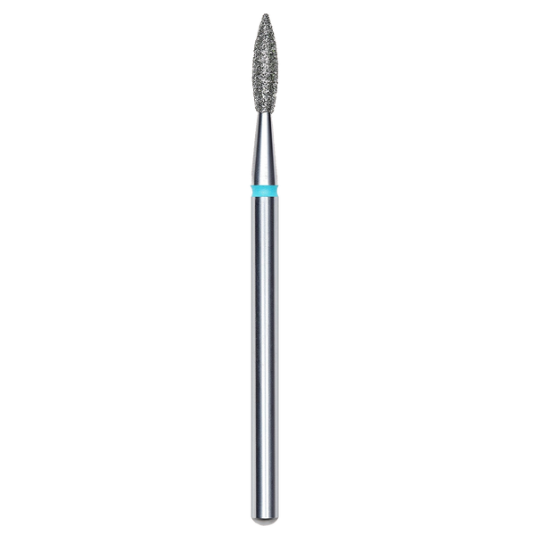 DIAMOND NAIL DRILL BIT, "FLAME", BLUE, HEAD DIAMETER 2.1/8MM (FA11B021/8) - STALEKS™