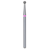 DIAMOND NAIL DRILL BIT, "BALL", RED, HEAD DIAMETER 2.7MM (FA01R027) - STALEKS™