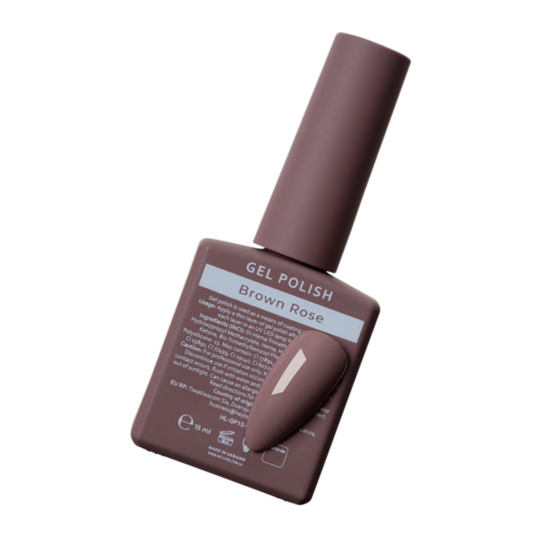 HELLO - Gel Polish Brown Rose, 15ml