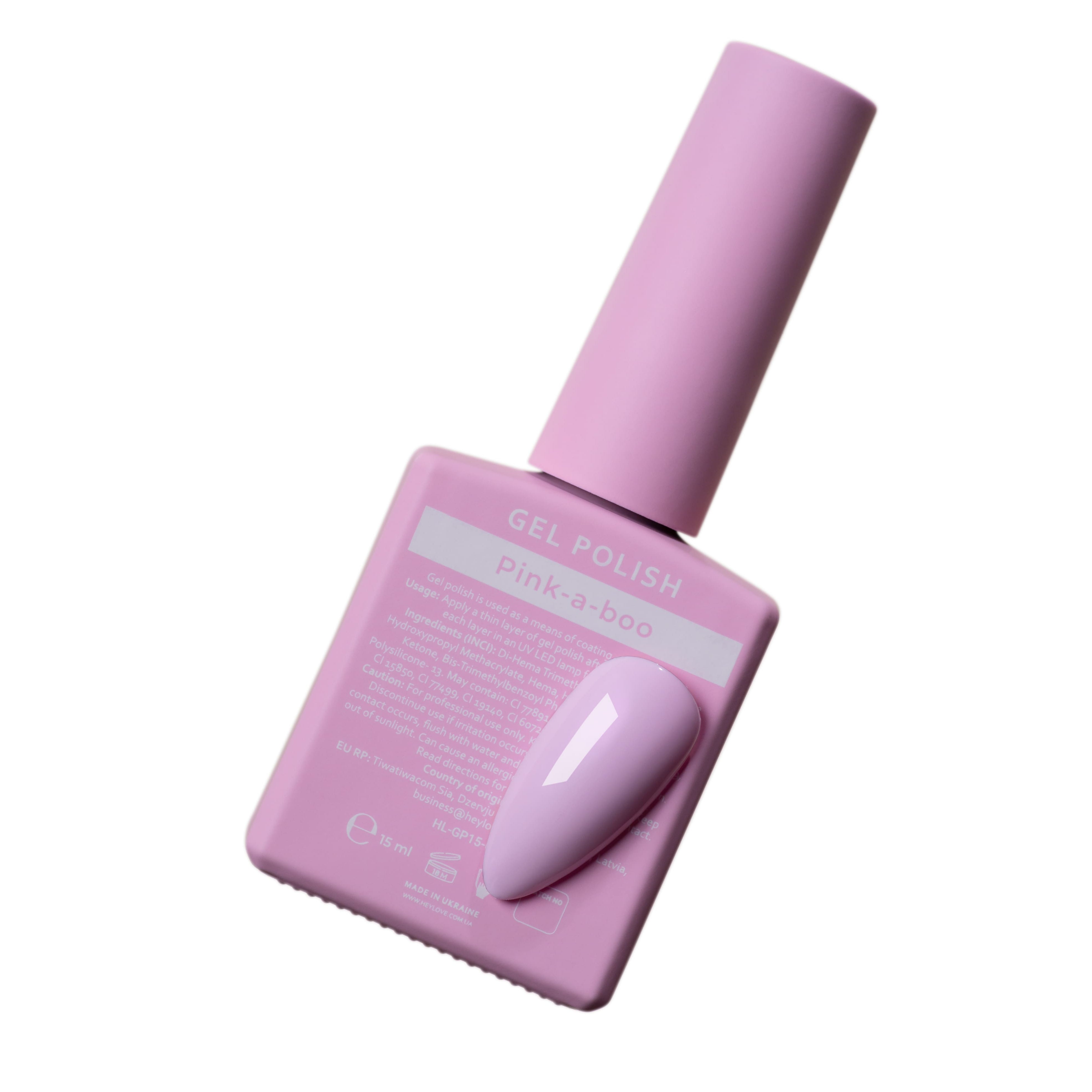 HELLO - Gel Polish Pink-A-Boo, 15ml