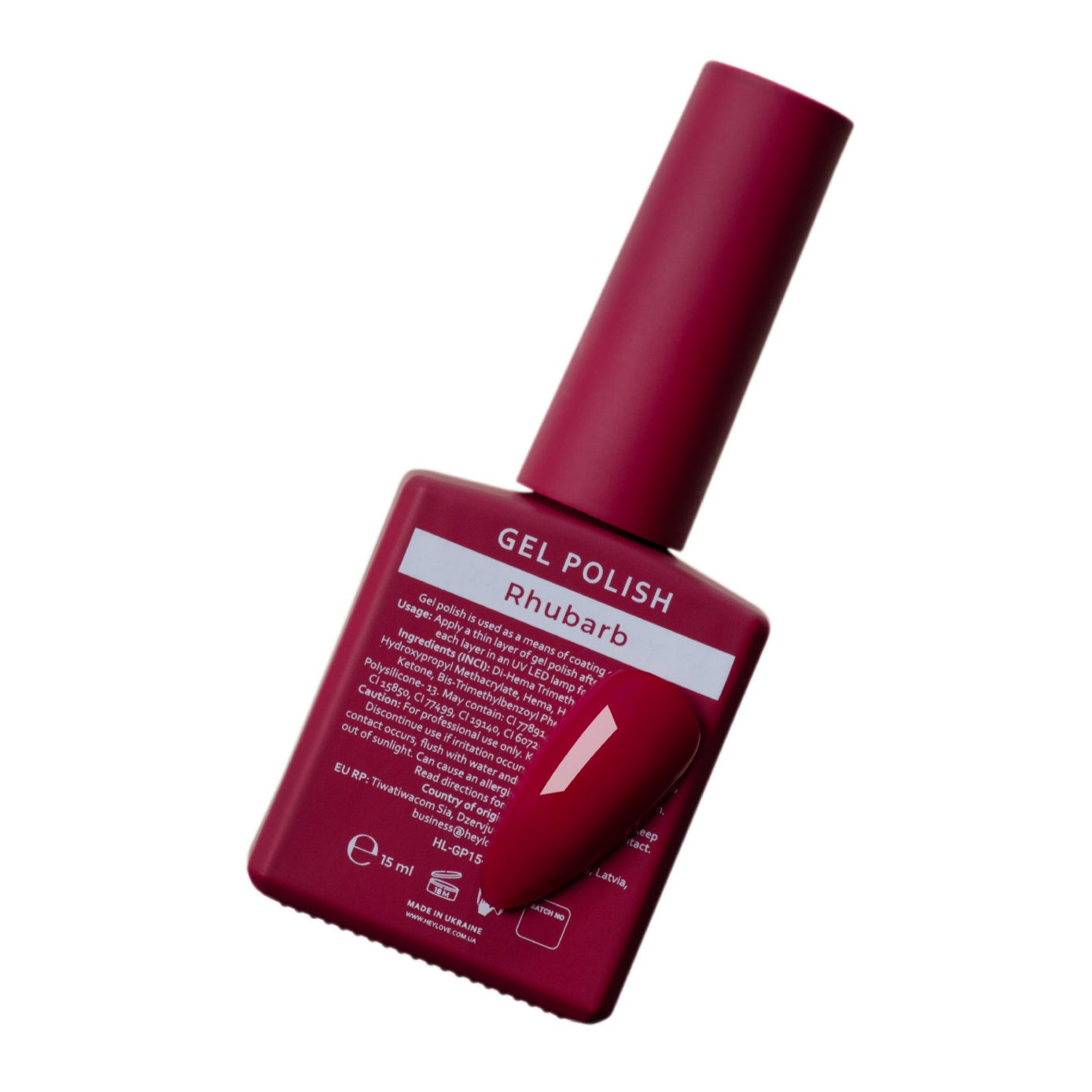 HELLO - Gel Polish Rhubarb, 15ml