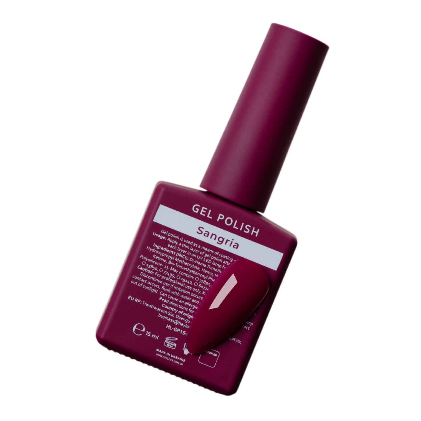 HELLO - Gel Polish Sangria, 15ml
