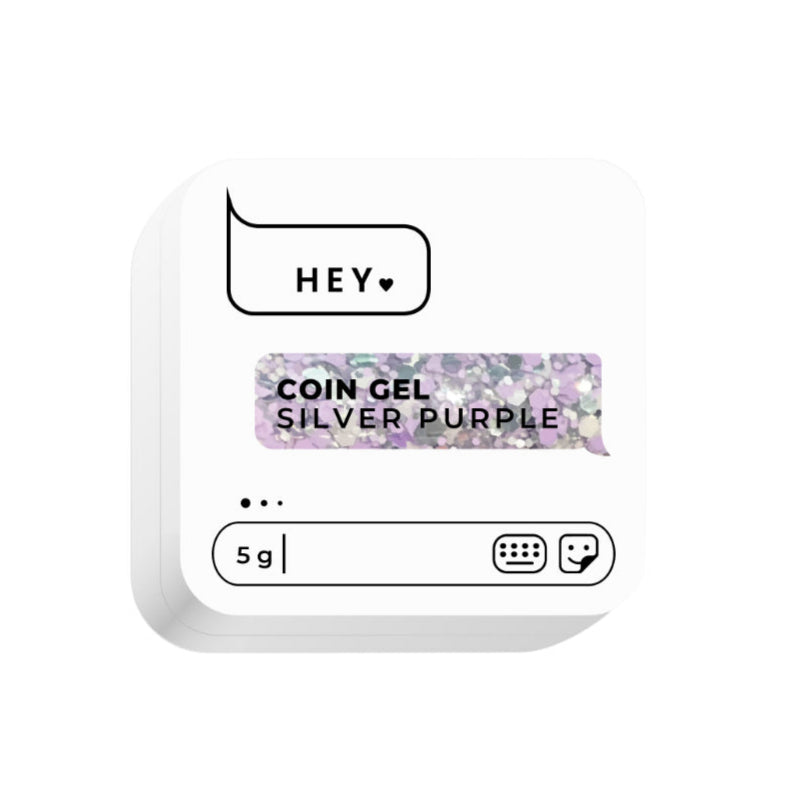 HEYLOVE - Coin Gel Silver Purple, 5g