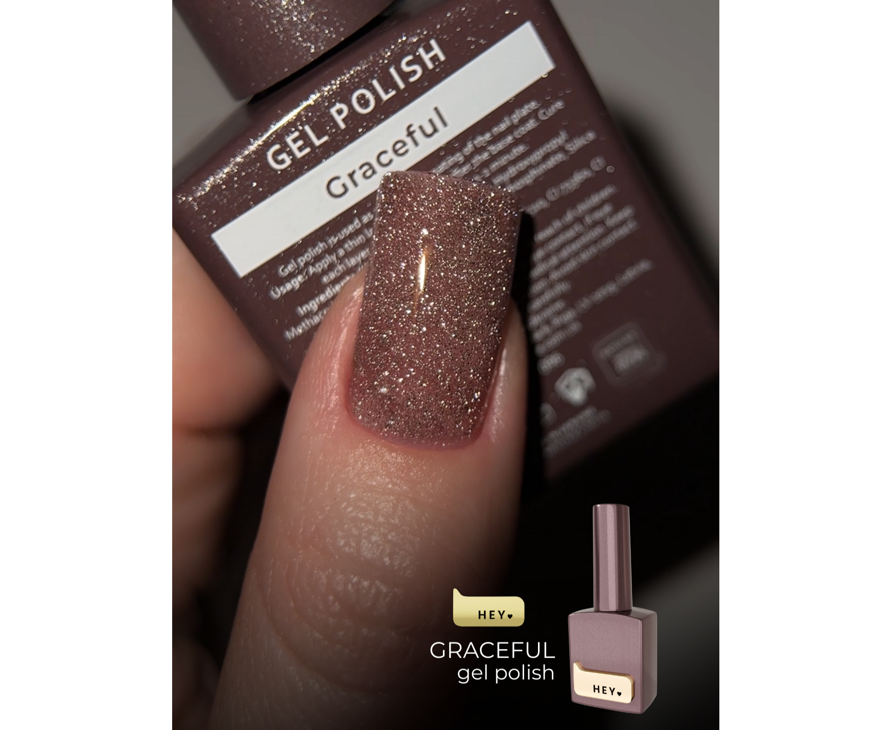 HEYLOVE - Graceful HEYLOVE – Gel Polish Graceful (Pink), 15ml