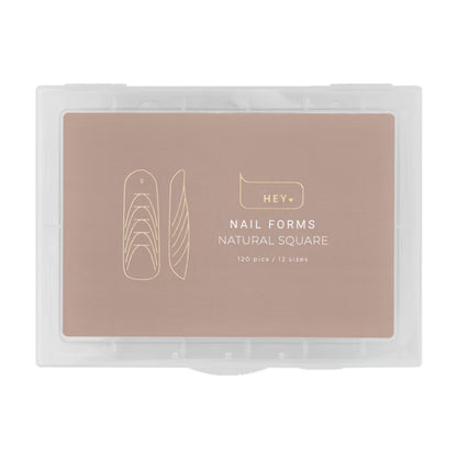 HEYLOVE - Gel Upper Forms Natural Square, 120pcs