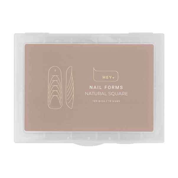 HEYLOVE - Gel Upper Forms Natural Square, 120pcs