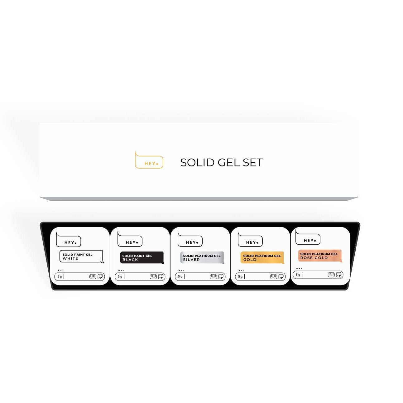HEYLOVE - Solid Gel Set, 5*5g